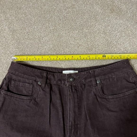 Coldwater Creek Women's Size 12 Straight Leg Brown Cotton Denim Jeans - Picture 11 of 16